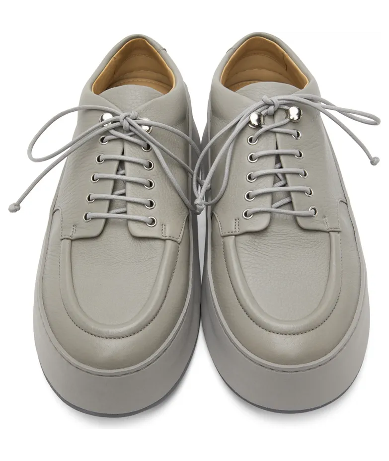 Marsèll Grey Leather Cassapana Sneakers (MM4130 188211) (5)