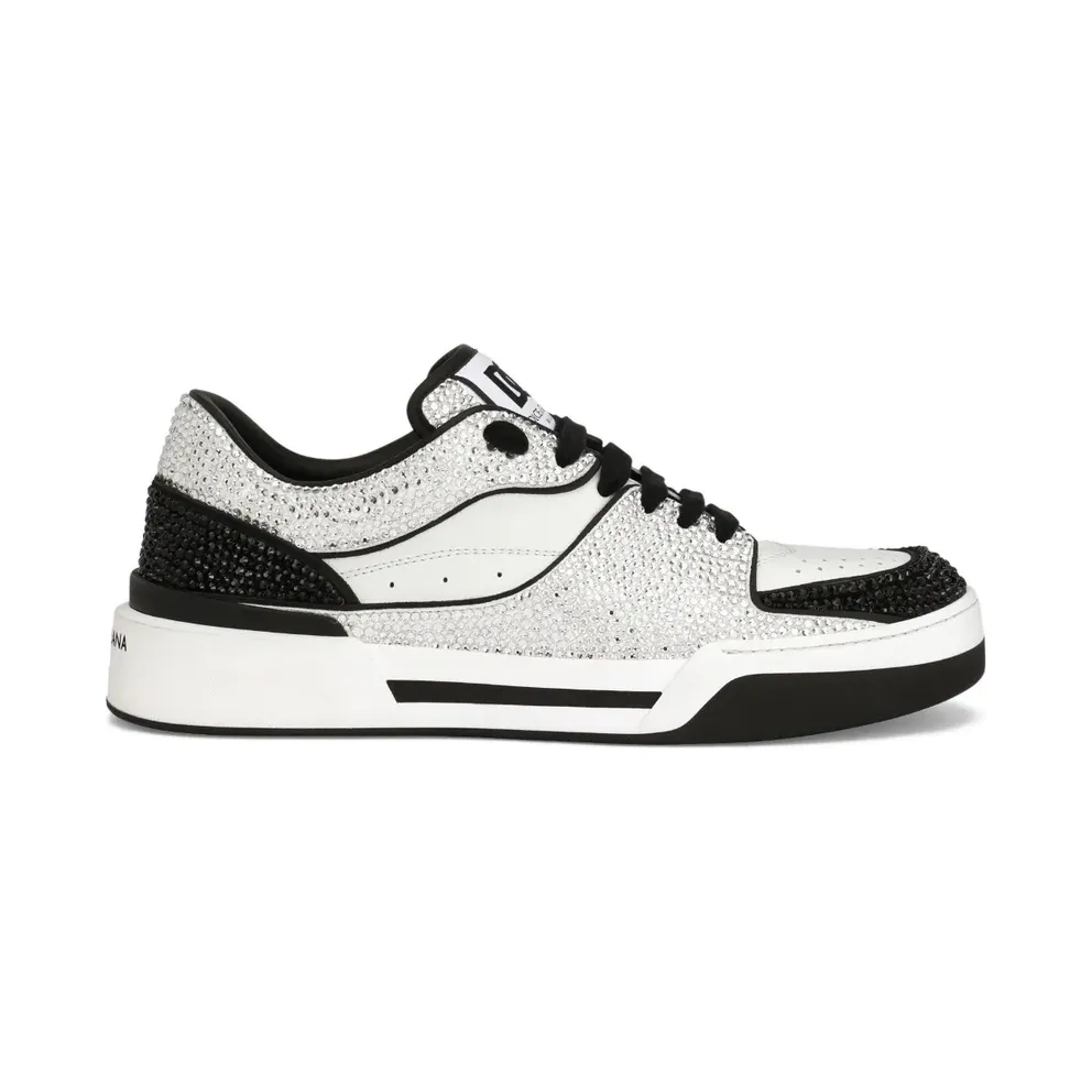 Dolce & Gabbana New Roma sneakers verfraaid met stras – Weiß (CS2036AM803)
