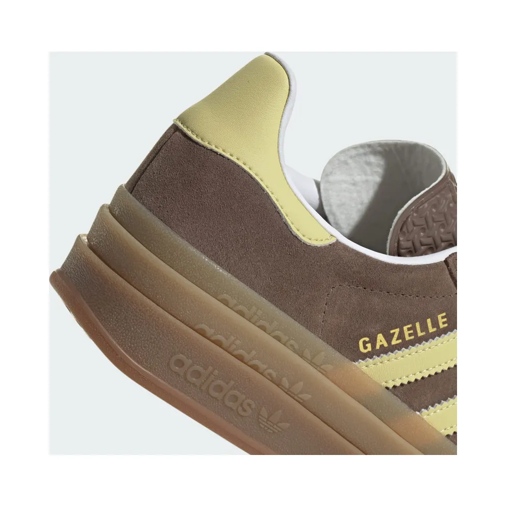 Adidas Gazelle Bold Earth Strata / Powder Yellow / Cloud White (JI2697)