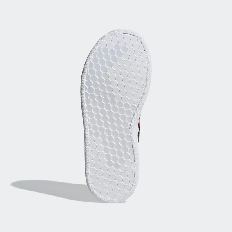 Adidas Grand Court Tiger-Print Cloud White / Core Black / Acid Red (GZ1067)
