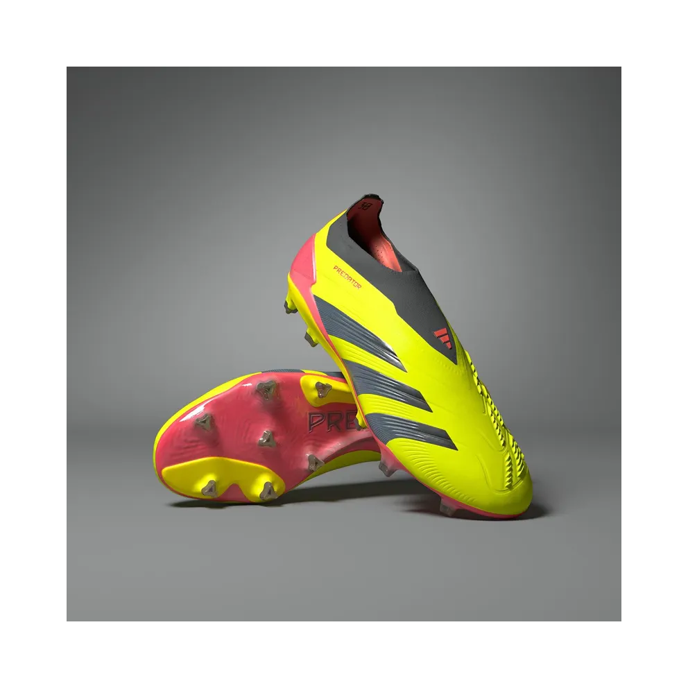 adidas Predator 24 Elite Laceless FG Team Solar Yellow Core Black Solar Red (IE2366)
