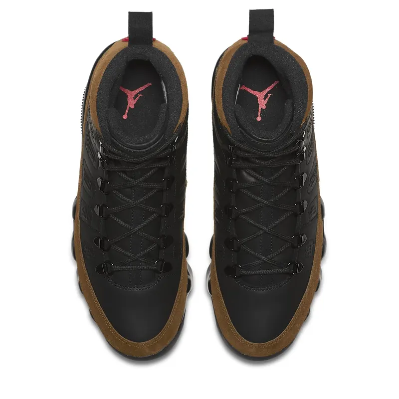 Jordan 9 Retro Boot NRG Olive Black/Light Olive-True Red (AR4491-012)