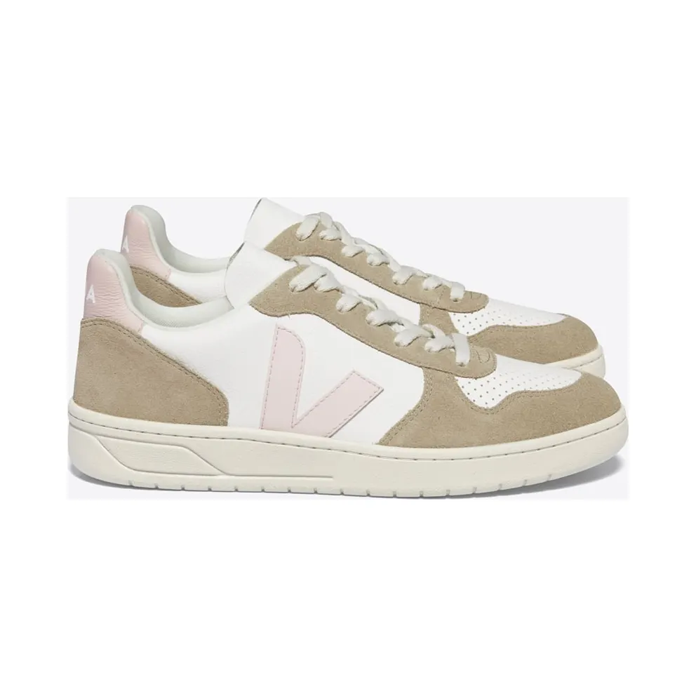 VEJA V-10 leren – White (VX0503299A)