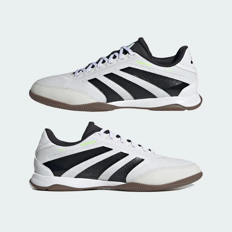 adidas Predator League Indoor Cloud White Core Black Lucid Lemon (JR7023)