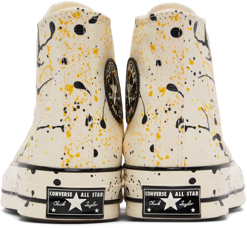 Converse Chuck 70 Archive Paint Splatter Egret/Black/amarillo (A01170C)