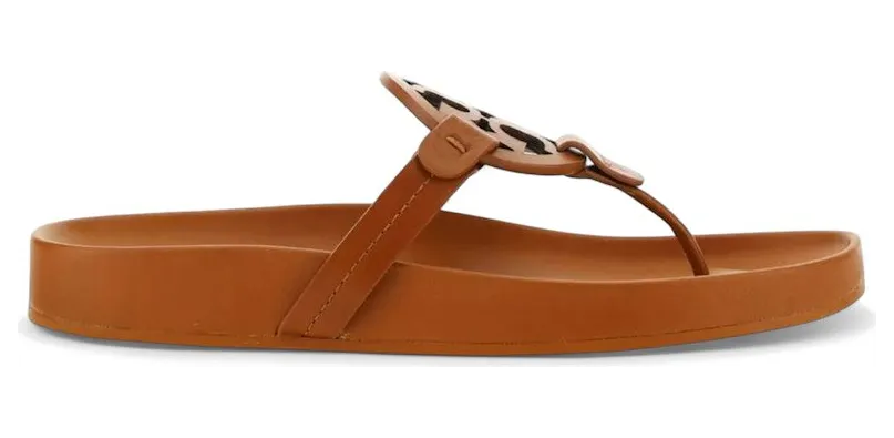 Tory Burch Miller Cloud Sandals Bourbon Miele Tan (81032-202)