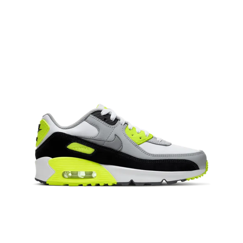 Nike Air Max 90 OG Volt 2020 (GS) White/Particle Grey-Black-Volt (CD6864-101)