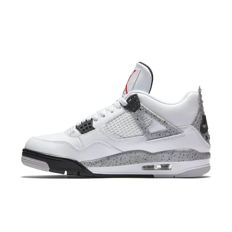 Jordan 4 Retro White Cement (2016) White/Fire Red-Black-Tech Grey (840606-192)