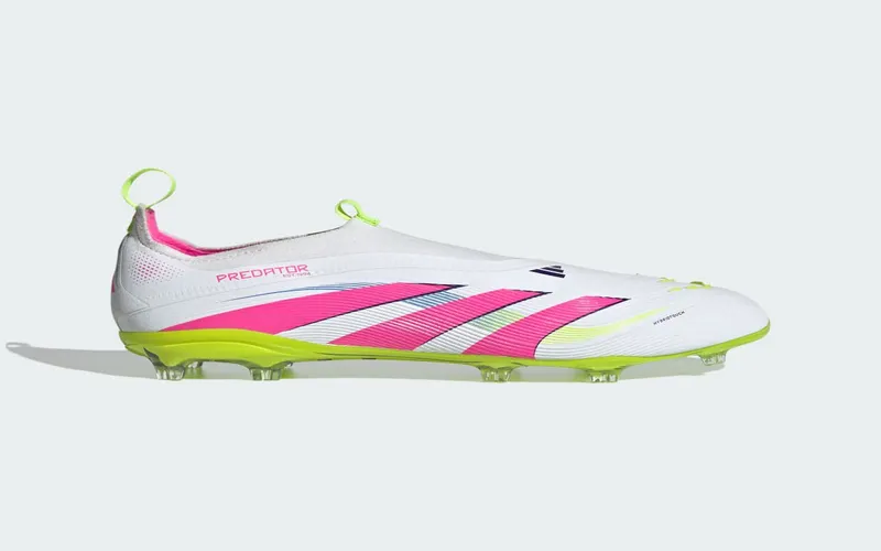 adidas Predator Elite Laceless FG Cloud White Lucid Pink Lucid Lemon (ID3746)