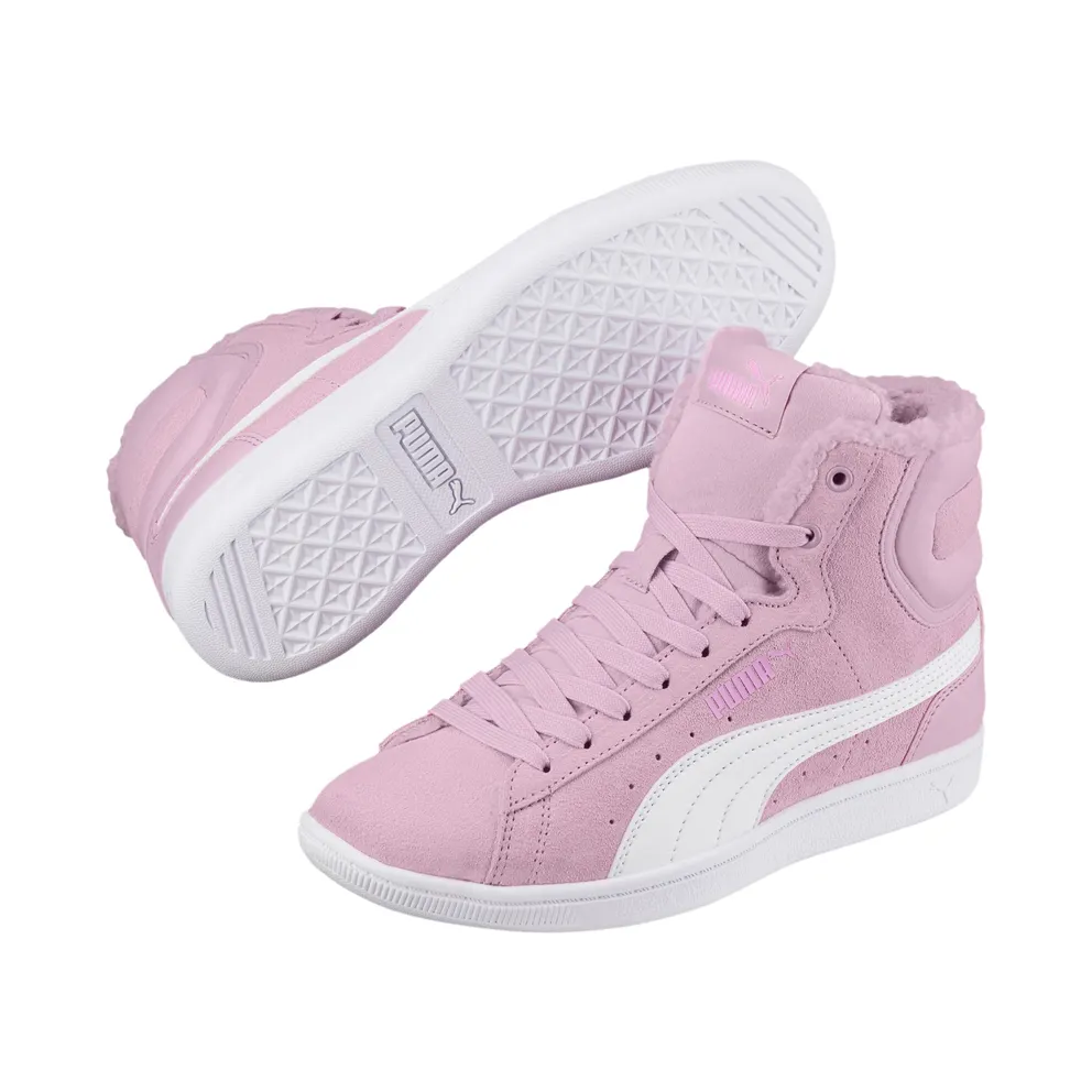 Puma Vikky Mid Fur hoge Pink/White (36685402)