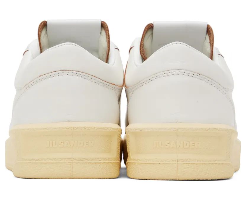 Jil Sander White Lace-Up Sneakers (J32WS0014_P2644) (2)
