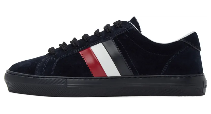 Moncler Navy Suede New Monaco Sneakers (F209A4M7144001A96) (3)