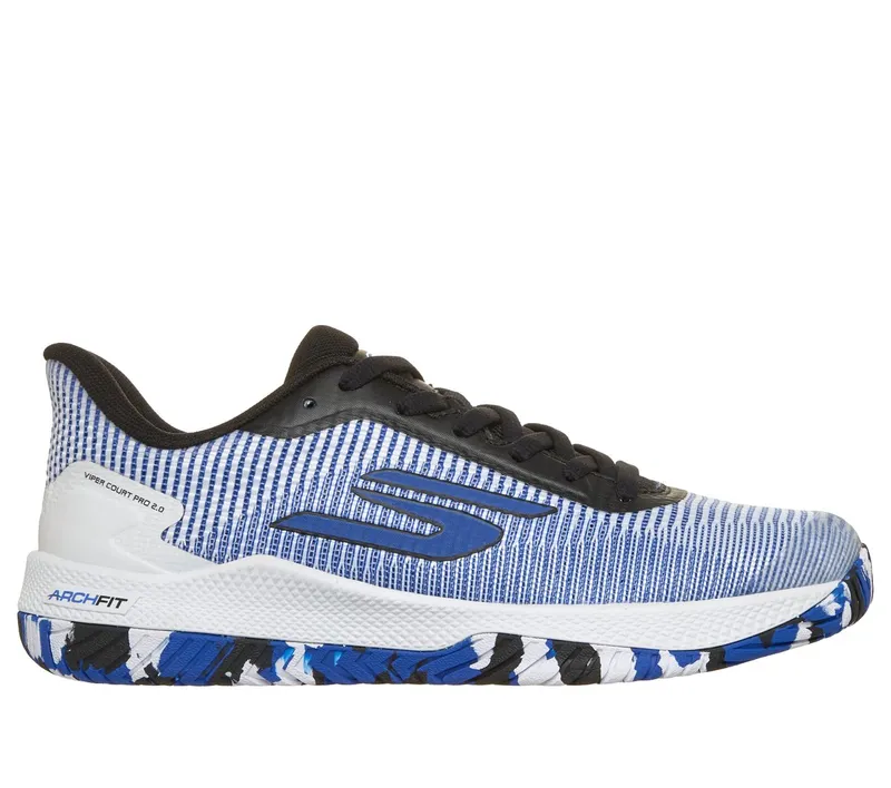 Skechers Viper Court Pro 2.0 Sneaker Wht/Black/Blue