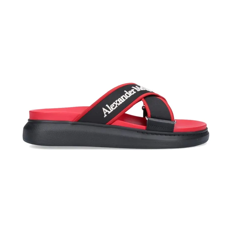Alexander McQueen Oversized Hybrid Slide Red Black (627182W4N211233)