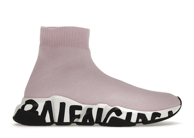 Balenciaga Speed Graffiti Pink Black (W) (605942 W2DB7 5691)