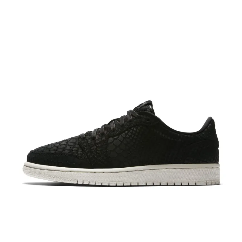 Jordan 1 Retro Low NS Black Python (W) Black/Black-Sail (AJ6004-010)