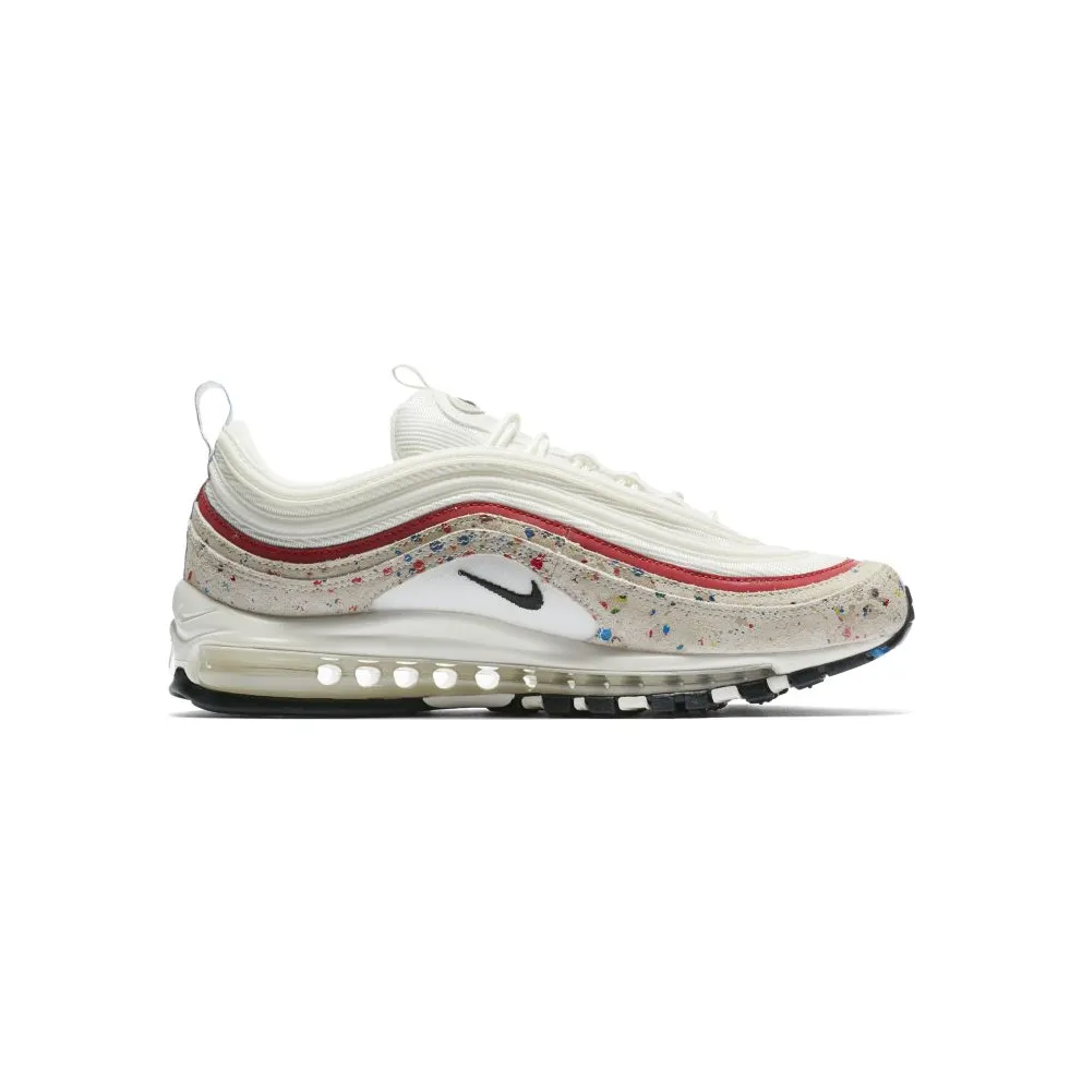 Nike Air Max 97 Paint Splatter Sail/Black-University Red (312834-102)