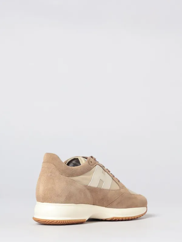 Hogan Interactive Sneakers in Suede and Nylon Beige (HXM7130GC80V4R0RWN) (2)
