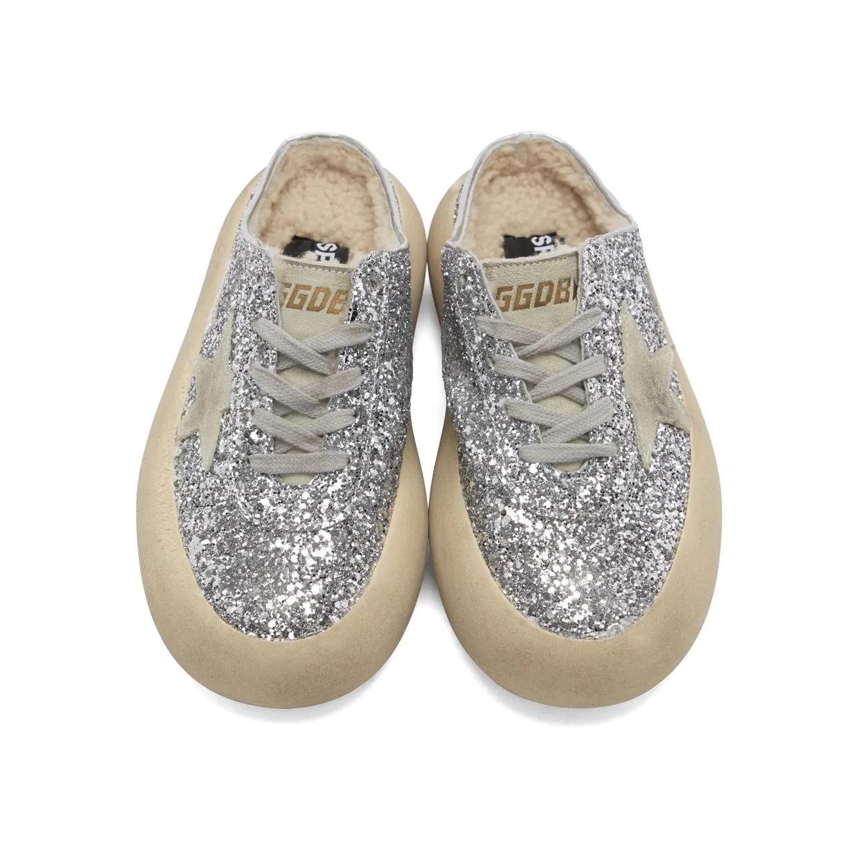 Golden Goose Silver Space-Star Sabot Sneakers (GWF00322.F002999.70136) (5)