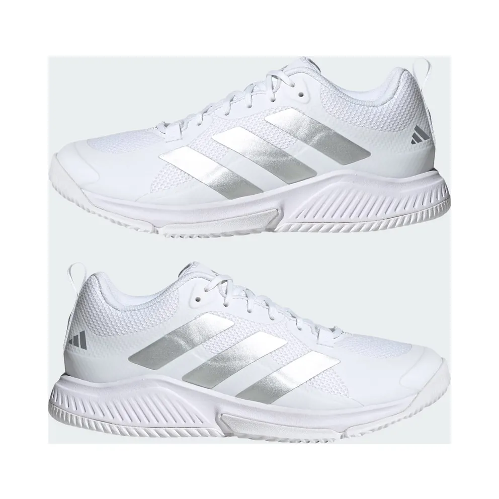 adidas Court Team Bounce 2.0 Cloud White / Silver Metallic / Grey One (HR1235)