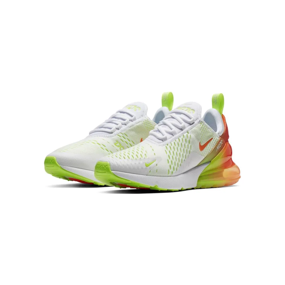 Nike Air Max 270 White Gradient White/Lime-Orange (CN7077-181)