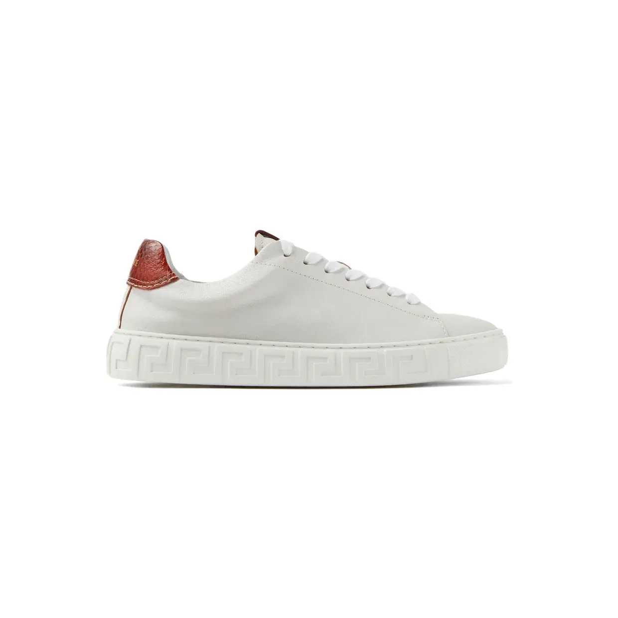 Versace Greca leren “White” (10246531A17777)