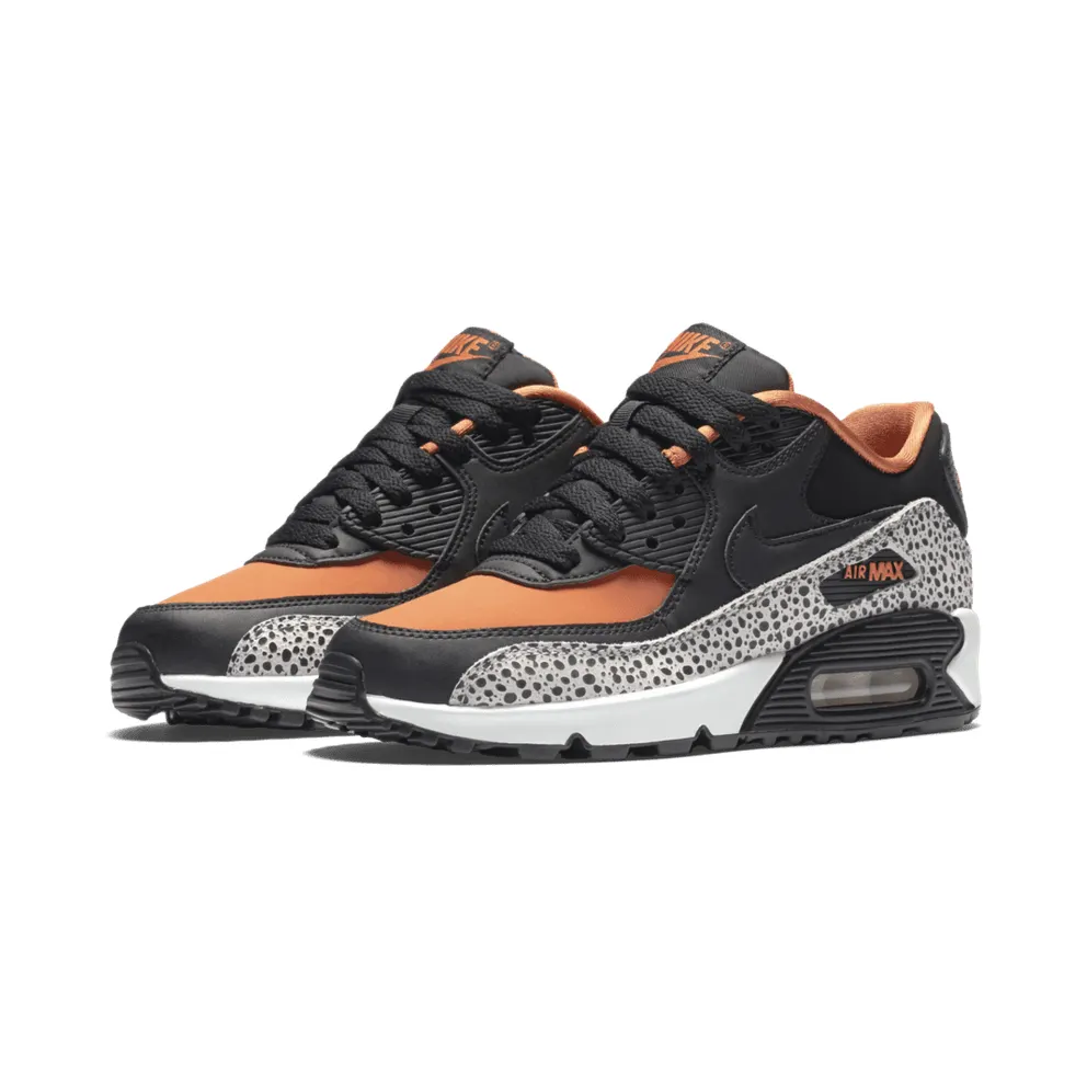 Nike Air Max 90 Safari (GS) Summit White/Black-Clay Orange (820340-100)