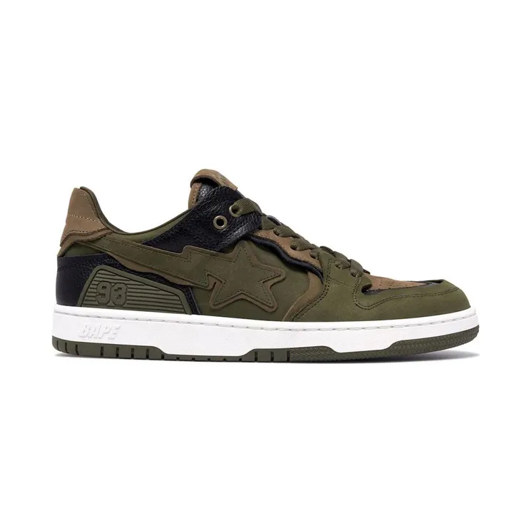 A Bathing Ape Sk8 Sta #6 Olive Drab (1K30-191-313-OLD)