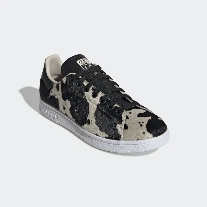 adidas  Stan Smith Cow Print (W) Core Black/Clear Brown/Vivid Pink (FV3087)