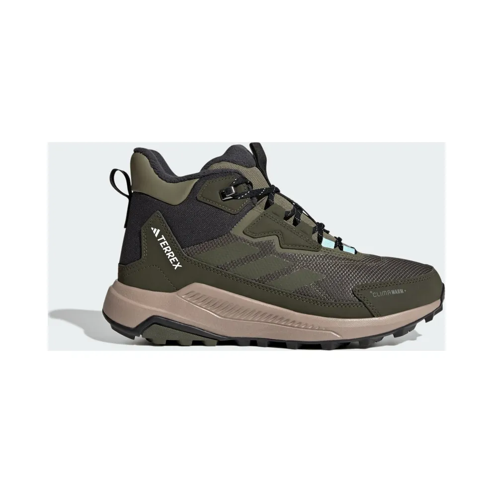 Adidas Terrex Anylander CLIMAWARM+ Hiking Shoes Olive Strata / Night Cargo / Semi Flash Aqua (JQ9951)