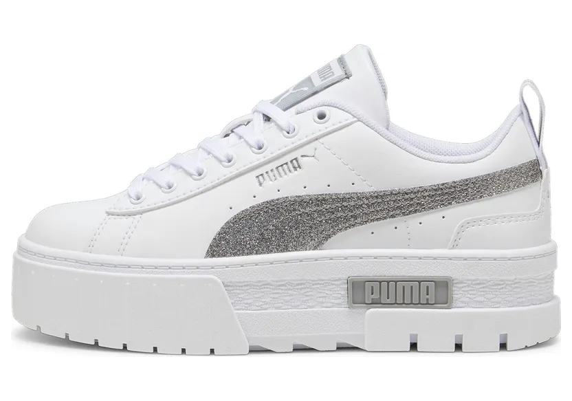Puma Mayze Glitter “Puma White / Puma Silver” (399700_01)