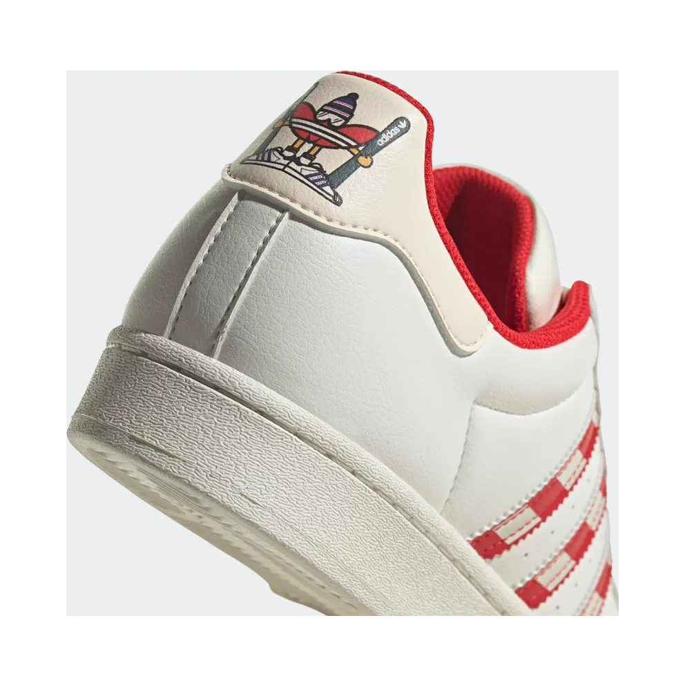 Adidas Superstar Christmas Cloud White / Off White / Vivid Red (GZ4715)