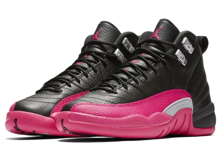 Air Jordan 12 Retro GS Black Deadly Pink (510815-026)