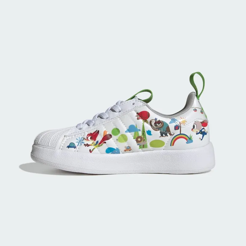 adidas adiFOM Superstar 360 Disney Cloud White Grey Two Semi Lucid Lime (JP8623)