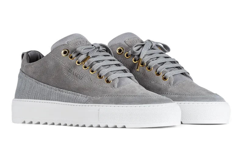 Mason Garments Torino Patterned Suede Grey (SS21-28B)
