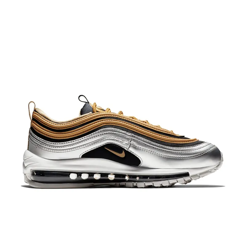Nike Womens Air Max 97 Metallic Gold Silver (2018) (AQ4137-700)