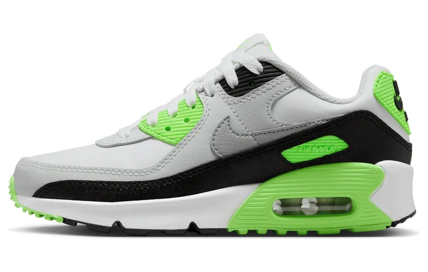 Nike Air Max 90 LTR White Photon Dust Lime Blast Light Smoke Grey (CD6864-130)