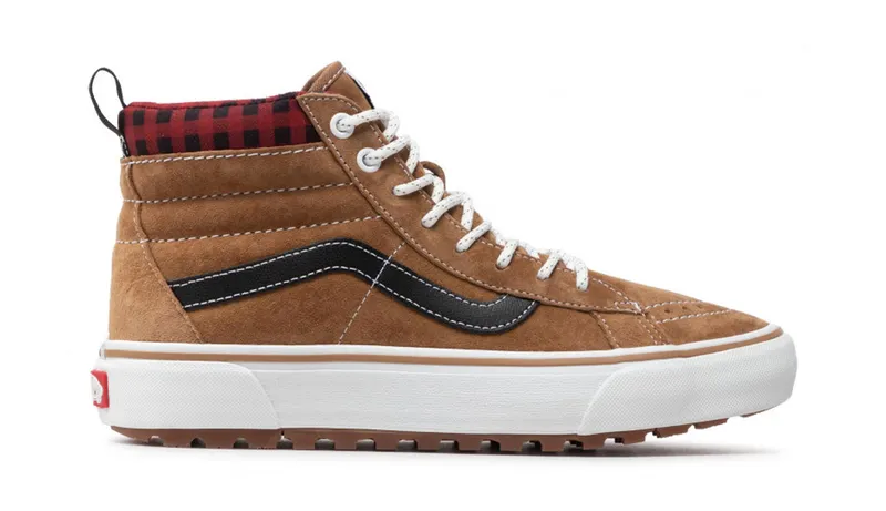 Vans Sk8-Hi MTE-1 Plaid Brown Red (VN0A5HZYY49)