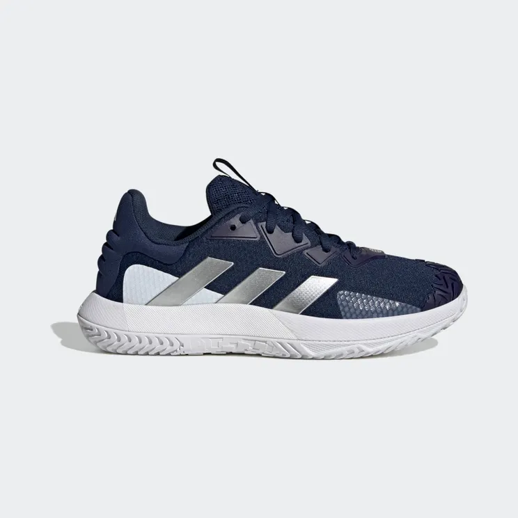 adidas SoleMatch Control Tennisschoenen Team Navy Blue 2 / Matte Silver / Cloud White (HQ8440)