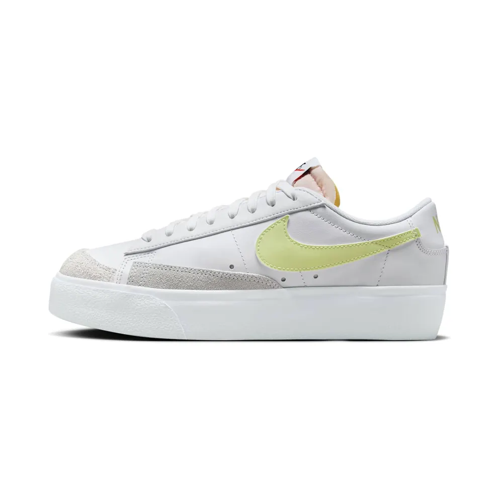 Nike BLAZER LOW PLATFORM “WHITE LIFE LIME” (DJ0292-115)