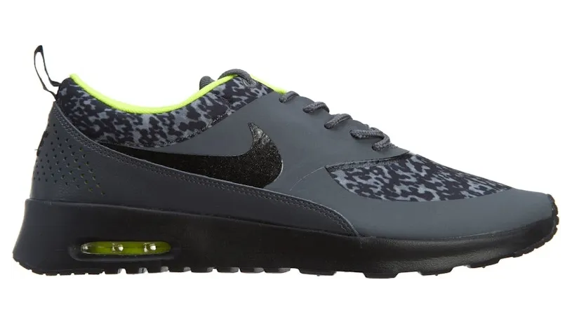Nike Air Max Thea Print Dark Grey Black-Volt (W) (599408-006)