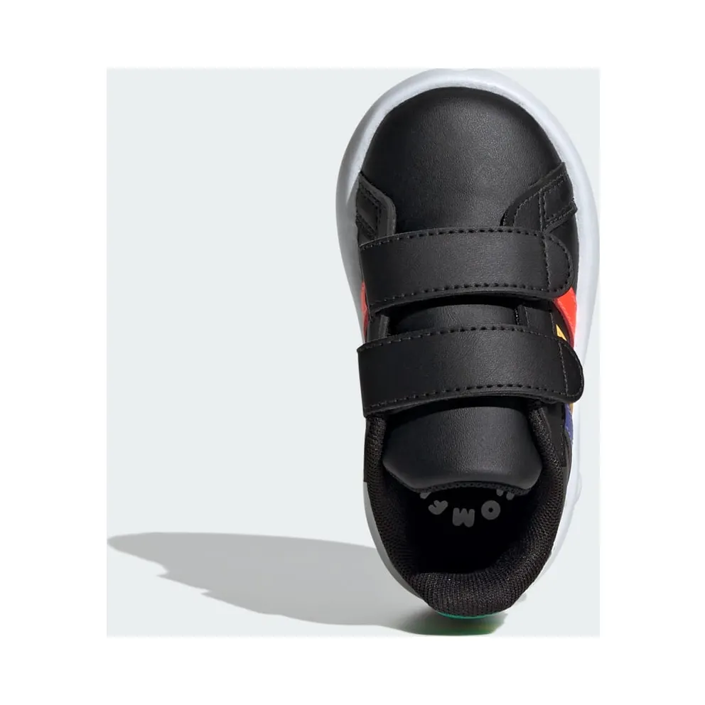 adidas Grand Court 2.0 Kids Core Black / Lucid Blue / Court Green (IE1372)