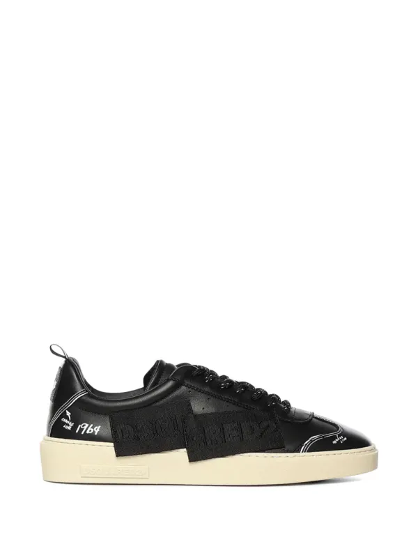 DSQUARED2 Rider mit Buchstaben-Applikation – Black (SNM0483)
