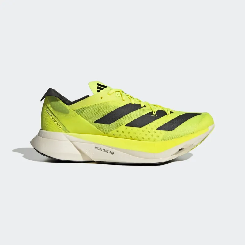 adidas Adizero Adios Pro 3 Solar Yellow / Core Black / Night Metallic (GW7257)
