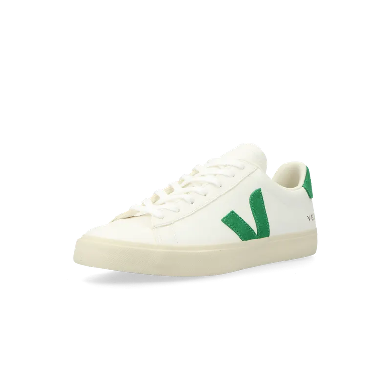 VEJA Campo Chromefree Leather (extra-white / emeraude) – CP0503690