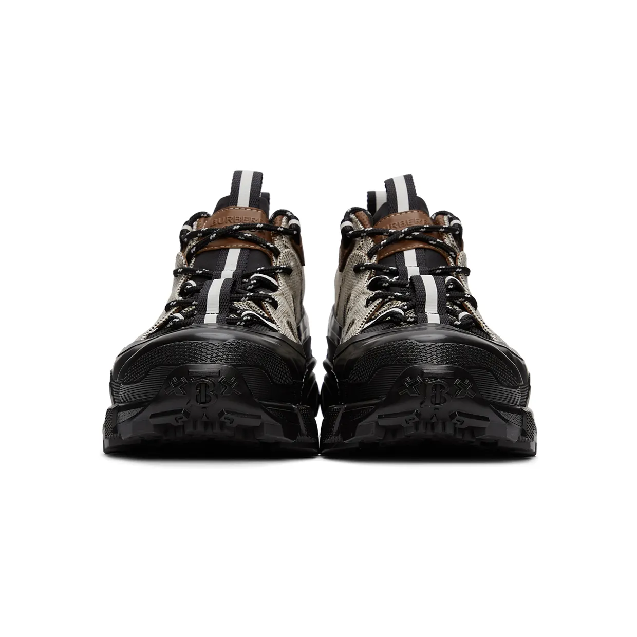 Burberry Black & White Canvas Arthur Sneakers (8038735) (2)