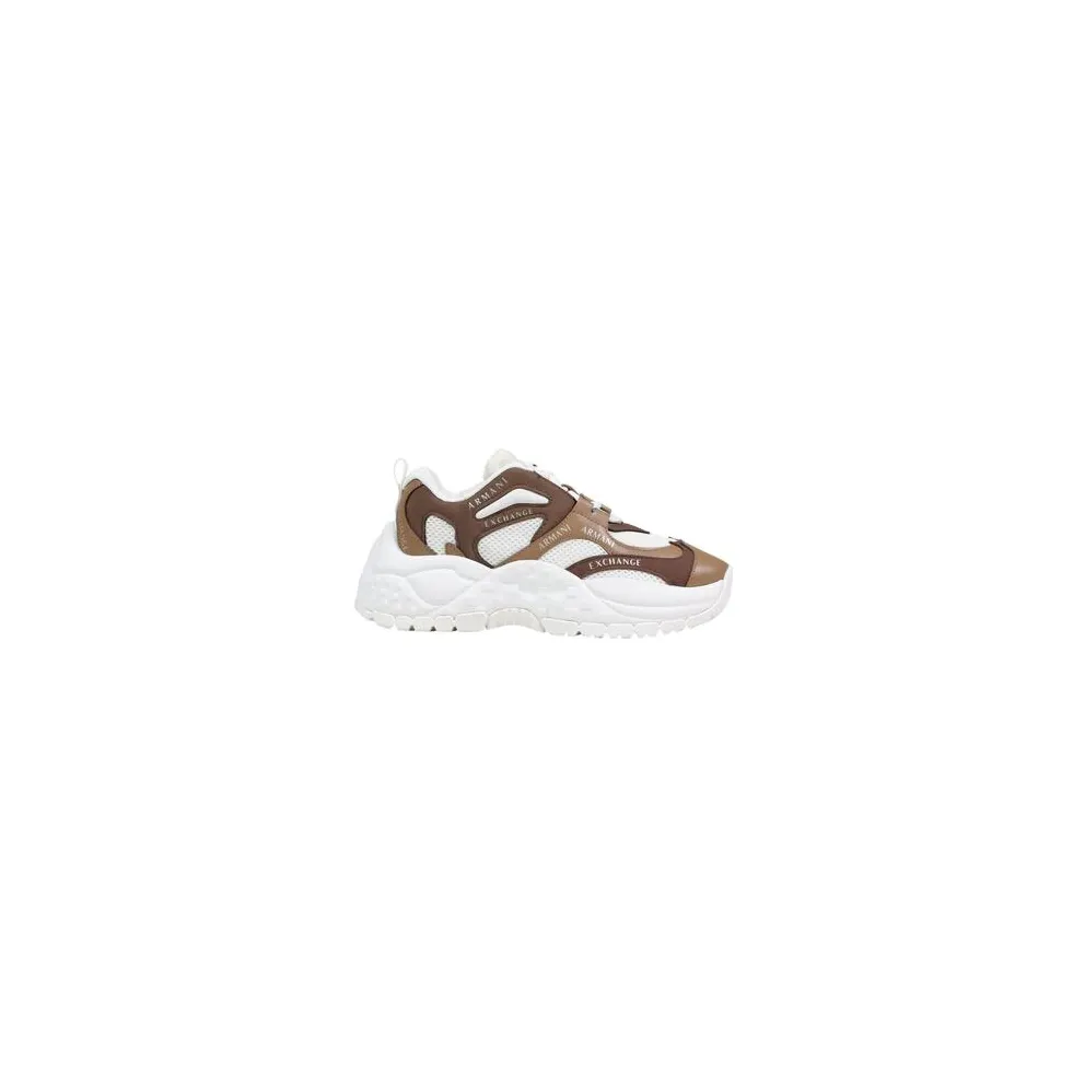 Armani Exchange with mesh inzetstuk and vlakken – White (XDX120XV708)
