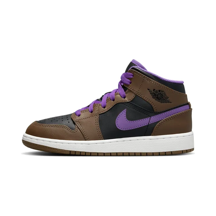 Jordan 1 Mid GS “Palomino / Wild Berry / White” (DQ8423-215)
