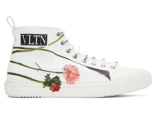 Valentino White Valentino Garavani Emilio Villalba Edition VLTN Giggies High-Top Sneakers (UY0S0D51QYP)