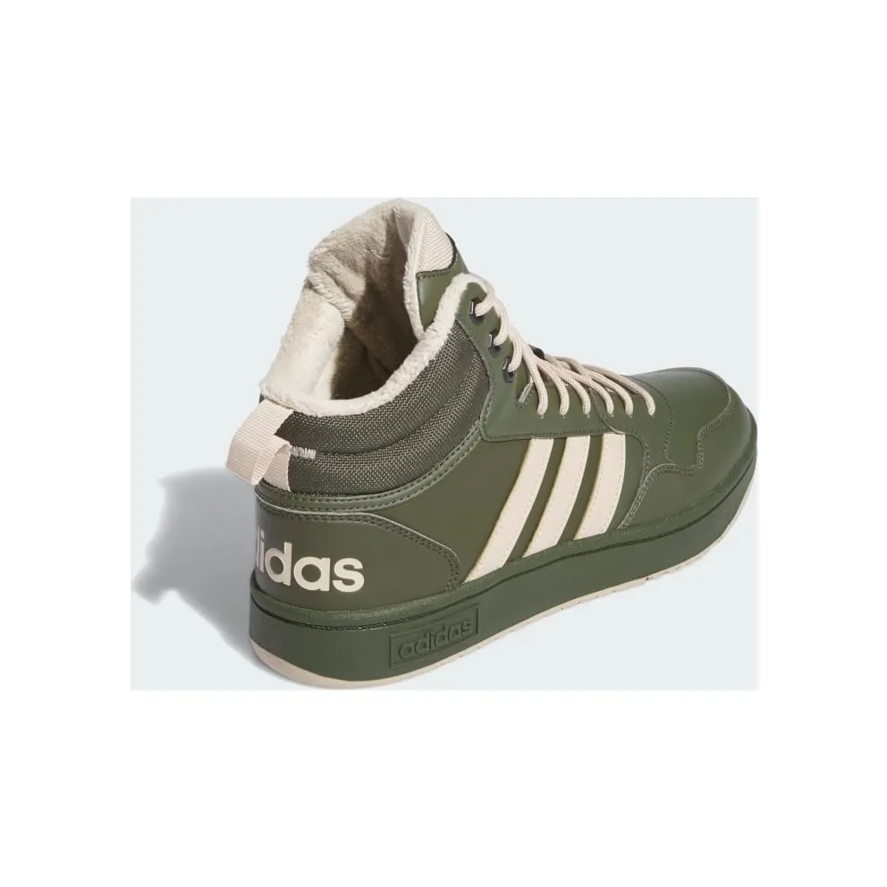 Adidas Hoops 3.0 Mid Lifestyle Basketball Classic Winter Shoes Night Cargo / Clay Brown / Core Black (IH0163)